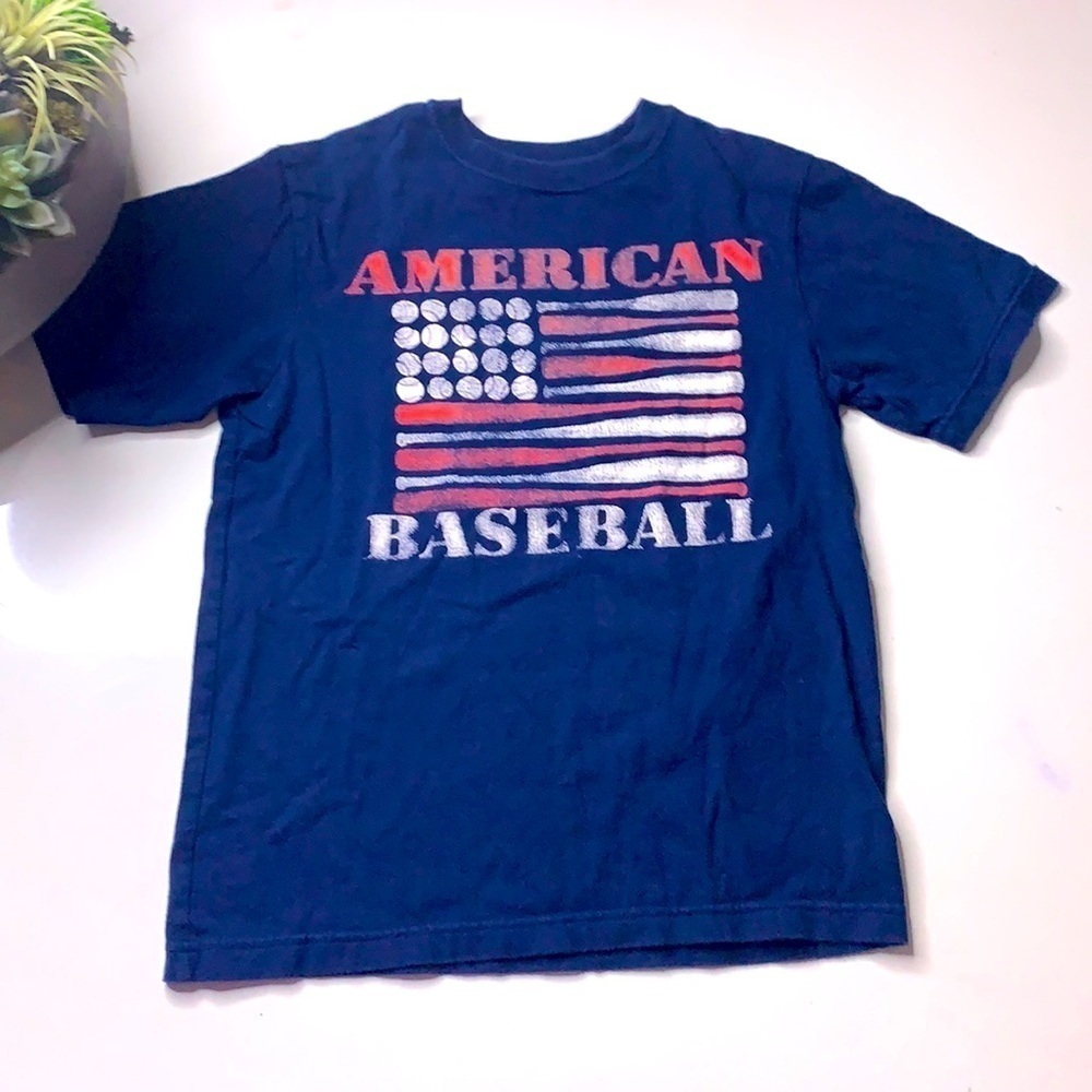 Children’s place American baseball flag T-shirt medium